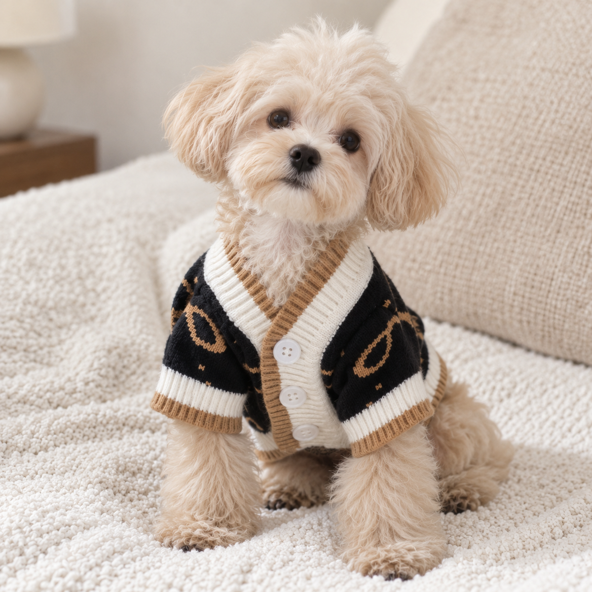 BOWLIE Teddy Knit Black＆White™